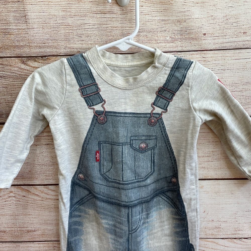 LEVIS ROMPER WITH GRAPHIC OVERALLS PRINT - Picture 2 of 8